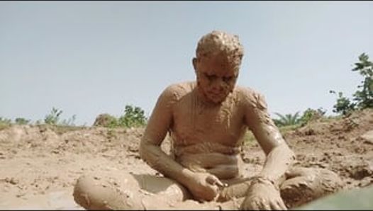 Mud muddy water bath and jangal me porn