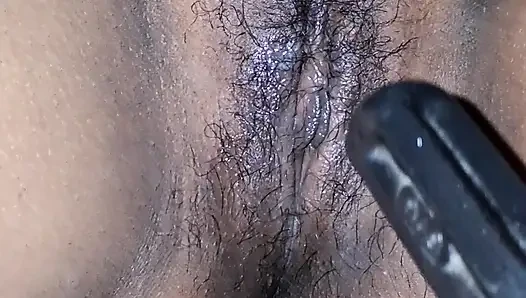 Erotic morning pussy masturbation - this cute girl has an orgasm