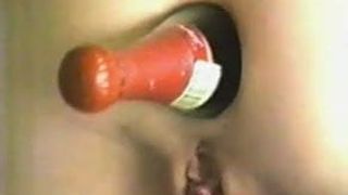 Botella de champán anal (juego anal vintage)