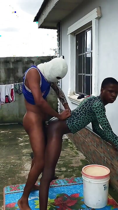 Outside His House Compound Having Anal Sex