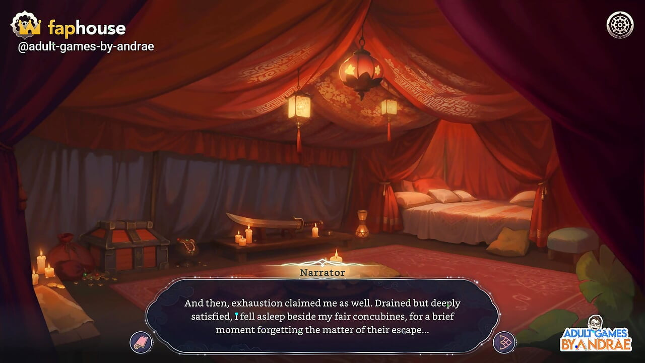Harem fantasy - de concubine-oorlog gameplay deel 1 - seks met zijn concubines