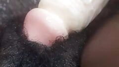 Hairy fat black pussy