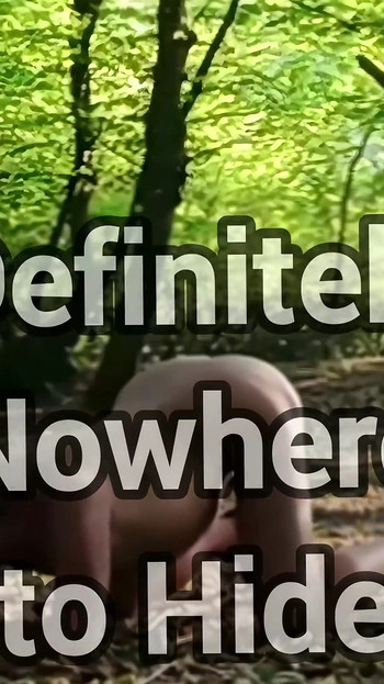 Ass up in Public Woodland