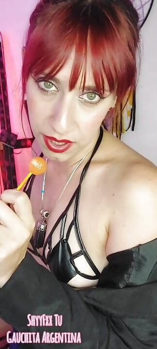 Shyyfxx Your Bossy Boss Jerks Out with a Lollipop and Forces You to Lick Her Pussy Humiliation