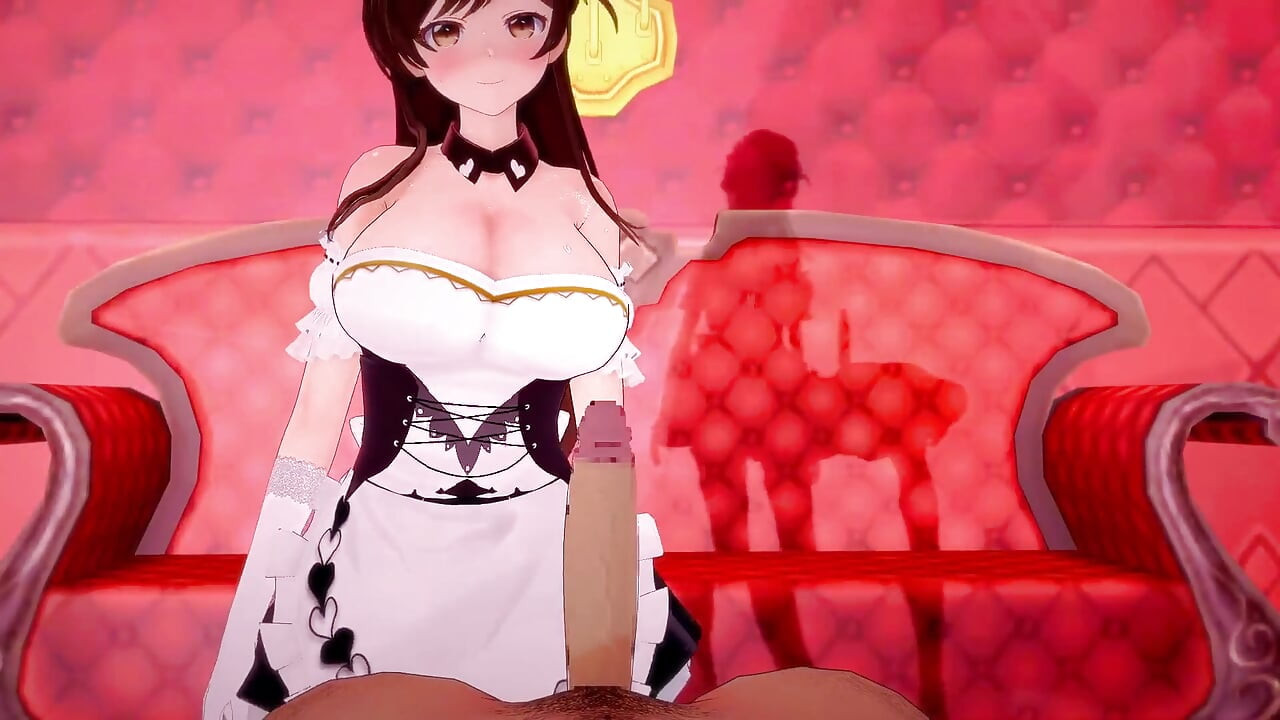Kanojo, Okarishimasu - Chizuru Pokojówka Ntr Sex - Animacje Hentai 3D