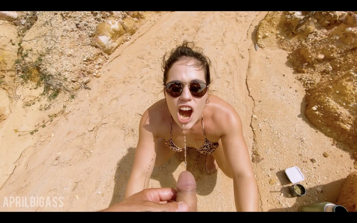 Swallowing Pee On The Public Beach And Face Fucked In The End She 