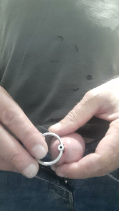 emptying through the dilator
