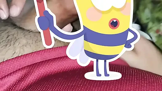 Sana blew her husband's dick, and her sperm in her hands...