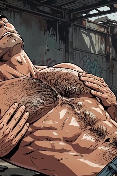 Hairy Chest Men Animation