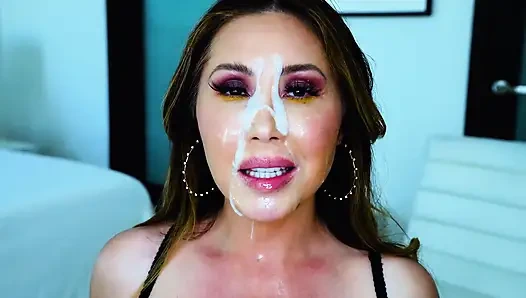 Kianna Dior Leopard Huge Facial