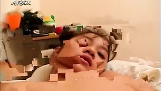 Japanese teen fucked from behind and cumfaced uncensored