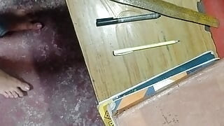 Indian young teacher doing  masterbating at his coaching centre  Suddenly  his student come in coaching.