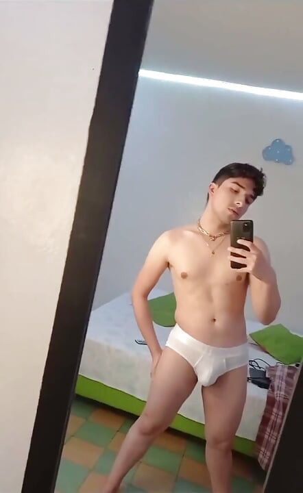 딸딸이와 정액 거울