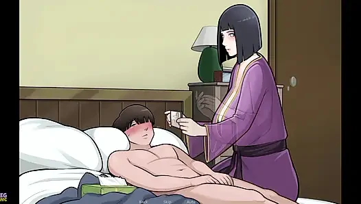 Konoha MILFs #19: Stepmother Hinata Helps Me Cum with a Handjob and We Almost Get Caught - by Eroticgamesnc