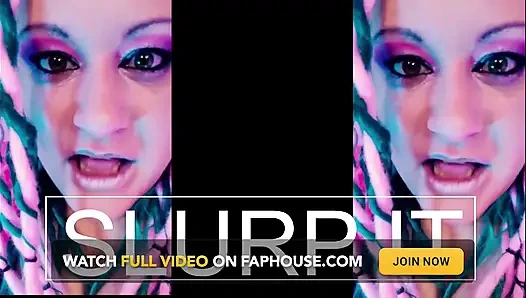 Wichsen und schlürfen mit der göttin lana cei looper für dummer dumme köpfe