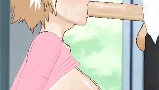 Mitsuki благодарит его за то, что дружил с пасынком, когда ее трахнули в глотку