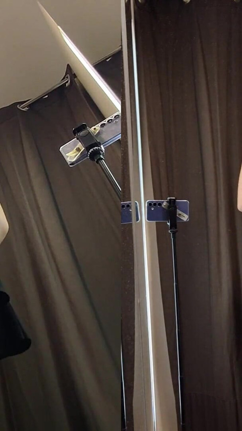 Naked girl with big boobs try on haul see throuh clothes. Amateur video | Clip 3