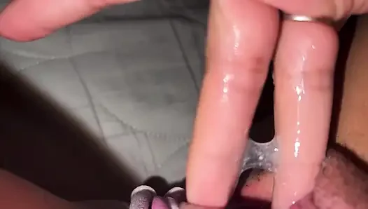 Don't look underneath. The sheets, hidden young girl with fingers, wet in orgasm, innocent and intense.
