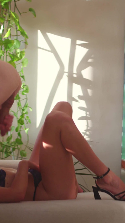 She Eats His Ass Deep Then Milks Him on Her Tits | Clip 3