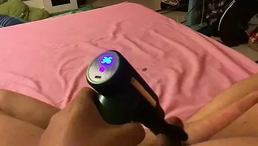 Using a massager to torture myself with a