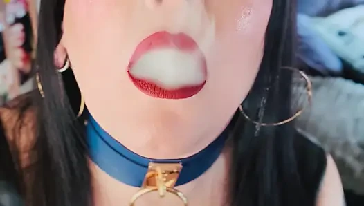 British Wife, Tina Snua, Smoking 2 Cigarettes At Once! Drifting Snap Inhales Smoker Smoke OMI OME