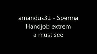 Sperma masturbación con la mano extrem - una visita obligada -