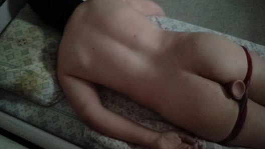I'm in bed, masturbating my ass