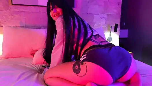 Gadis Otaku Dalam Cosplay Hinata Mendapat Kacau Sampai Dia Selesai