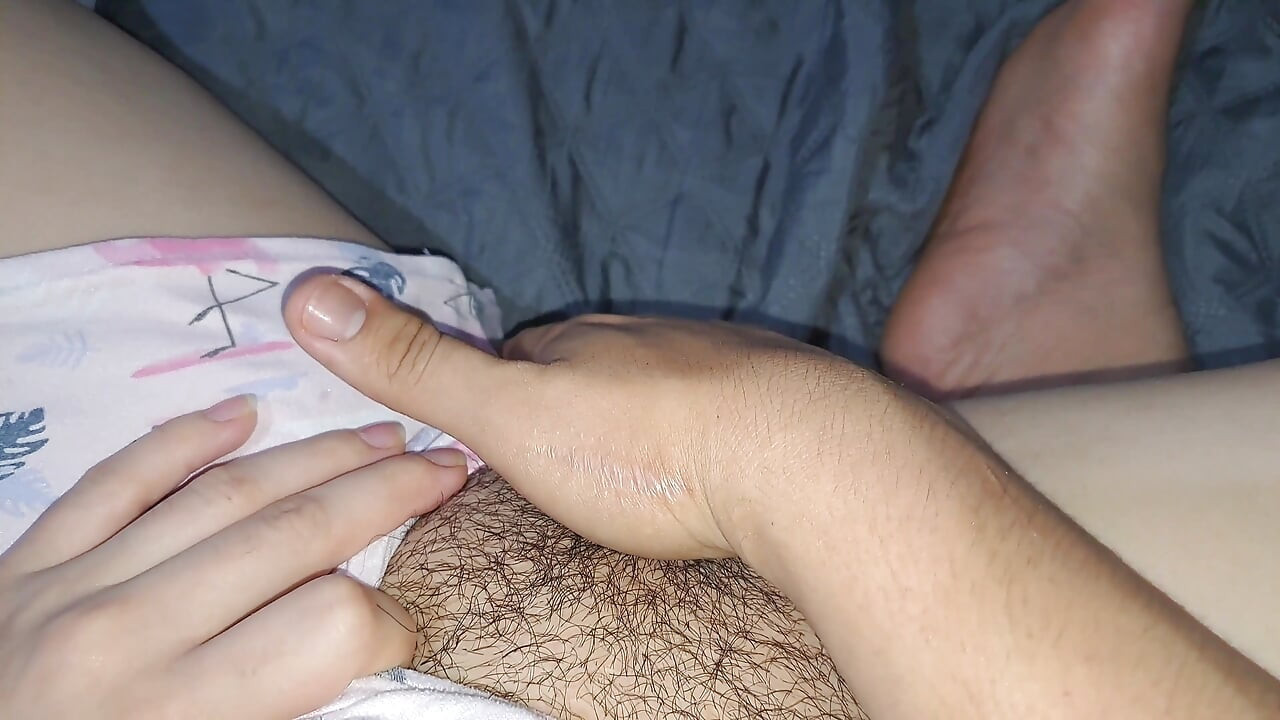 My stepdaughter lets me masturbate her pussy