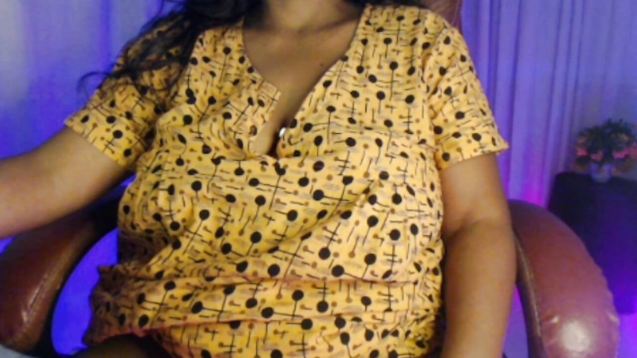 Pregnant Lady Play with Boobs and Big Belly.