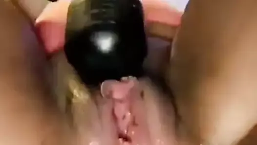 Playing with her clit