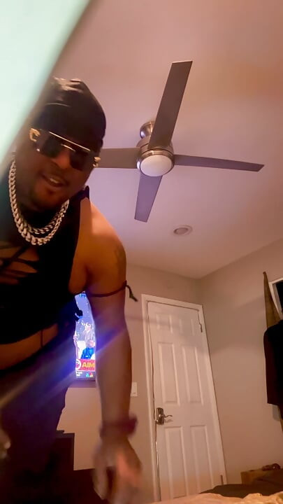 Black sissy ball drainer 4 full show