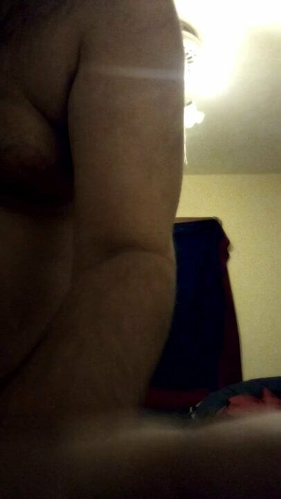 Handsome Big Guy Beating Off