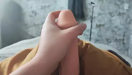 Chilean porn video – Young amateur  with 22 cm penis masturbating alone in his room