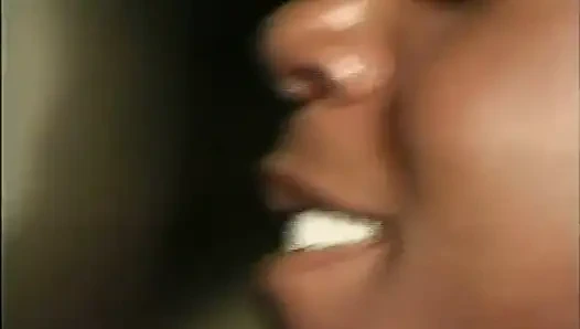 Black couple love in garage