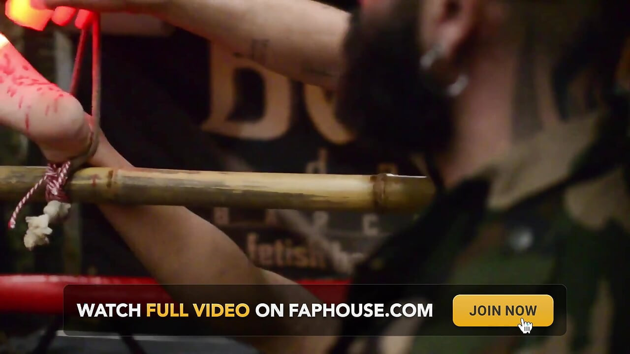 Bearded Master Enslaves Boy and Puts Him Through Extreme BDSM in a Dungeon. CBT, Spanking, Humiliation, Wax, and Piss.
