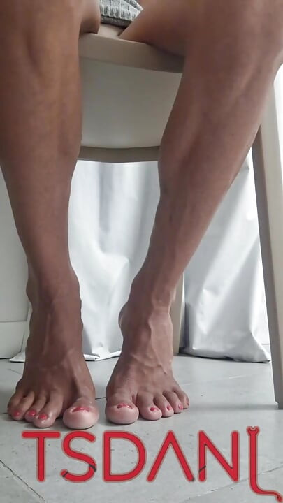 At Home, Showing My Feet by Voice, I Think About When It Will Be Wonderful to Suck Them All at Night