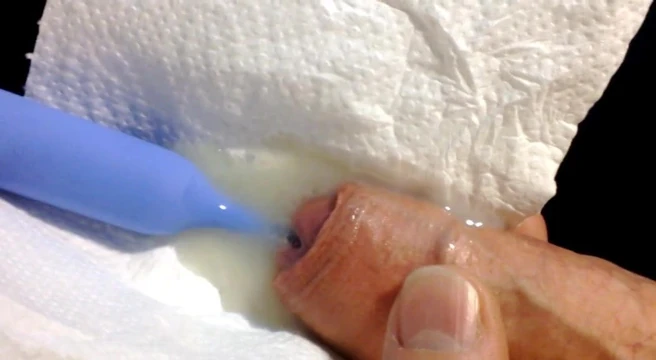 Sounding with cum