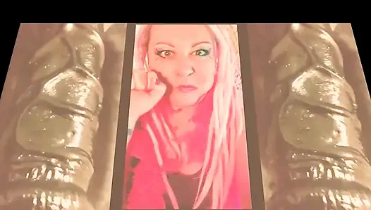 The cute mistress wants to watch you suck on your first BBC and gag on it