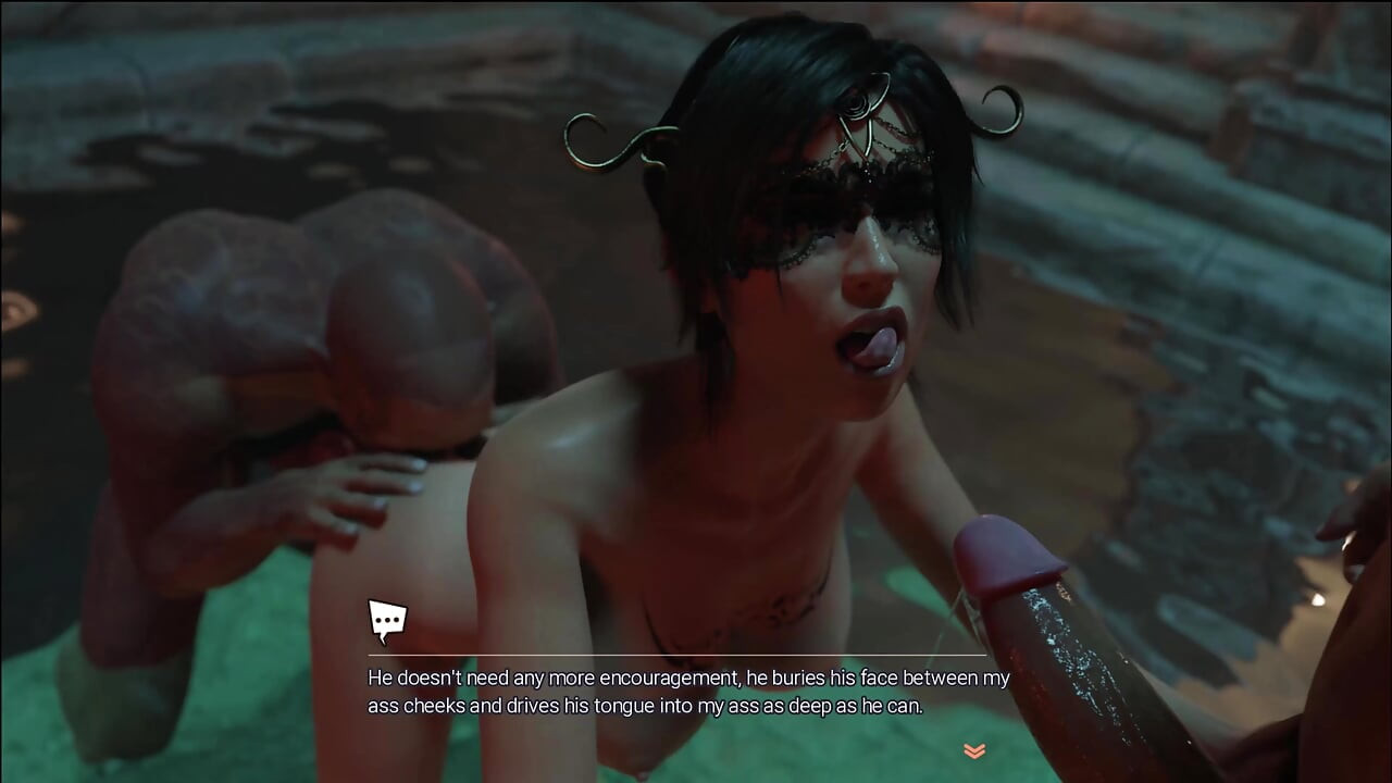 Croft Adventures 3 - Lara ama el bdsm y las grandes pollas negras y provoca