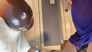 Black Crossdresser Humping Sex Doll Leads To Moaning Cumshot