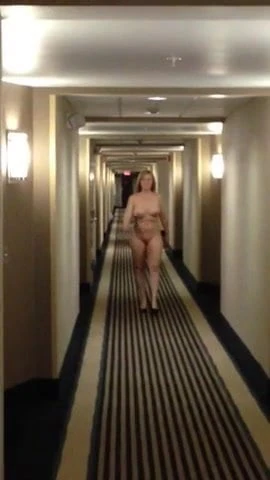 Pawg In Heels walking in Hotel
