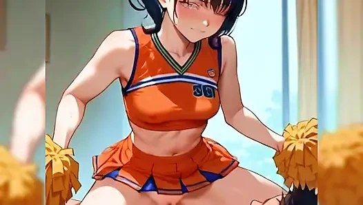 Beautiful cheerleader with small tits and a perfect body is fucked by her coach after a game