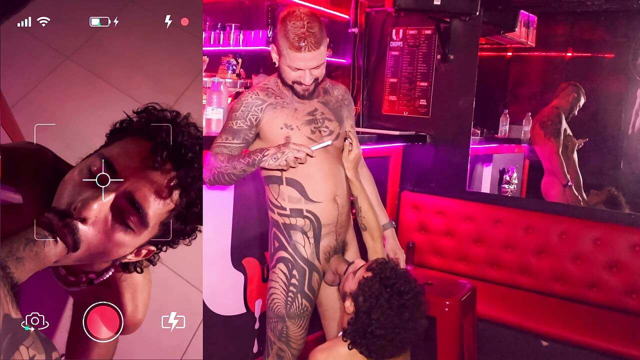 Having sex for the first time in the Sauna with a mexican with a piercing of his dick