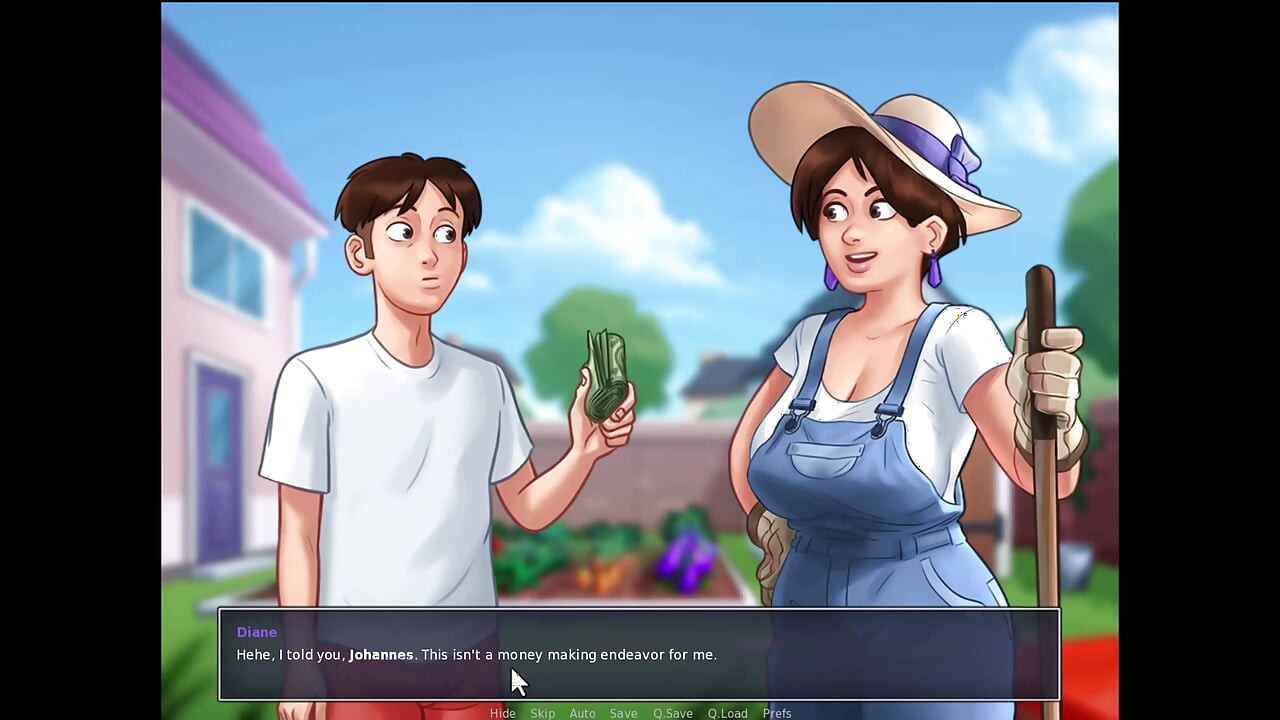 Summertime saga - Diana से दूध पहुंचाना