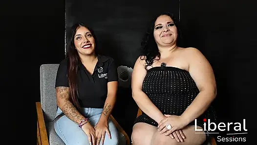 BBW SUCKS THE DICK OF TWO GUYS IN GLORY HOLE