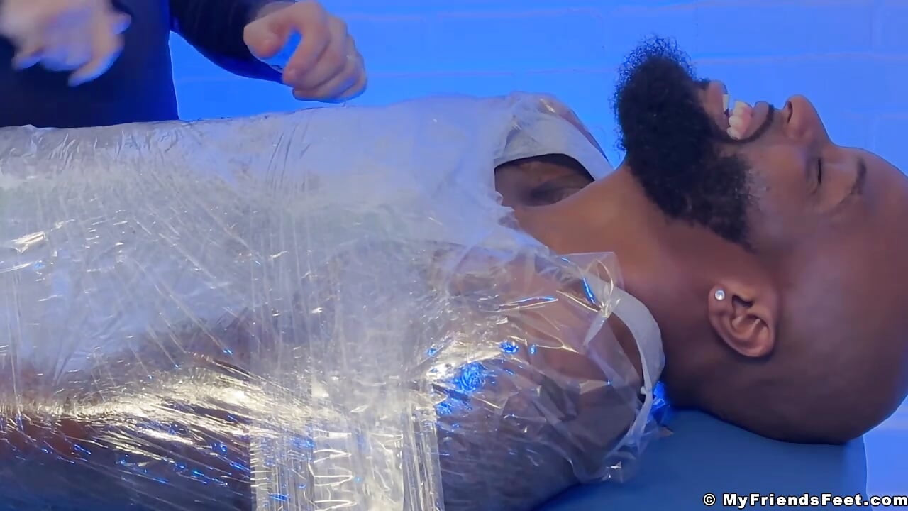 Hairy Dallas Experienced Feet Tickles While Wrapped
