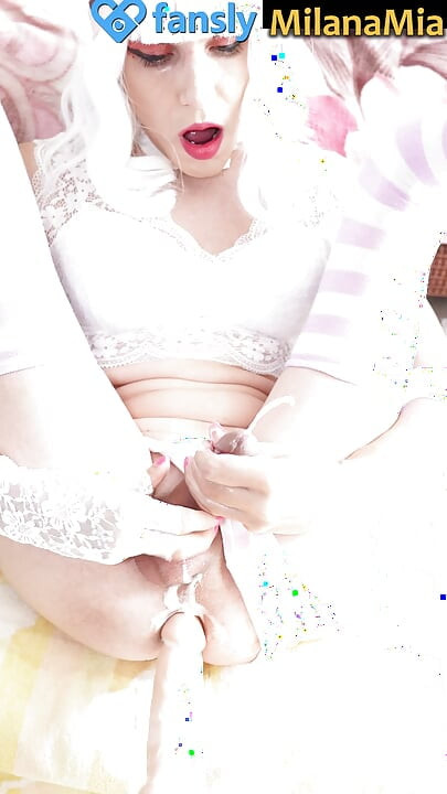 Ladyboy teen süß und hübscher teenager, junger anal-orgasmus, abspritzen, trans-mädchen