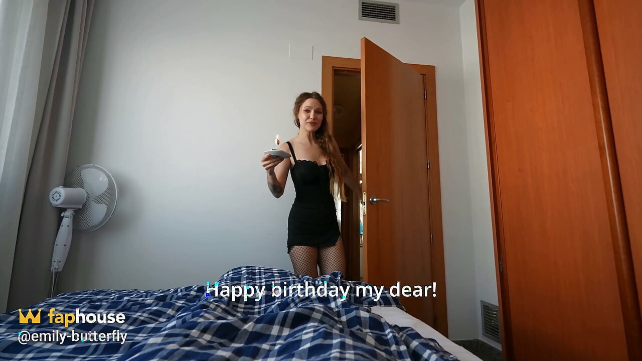 Birthday Surprise - First Anal Threesome