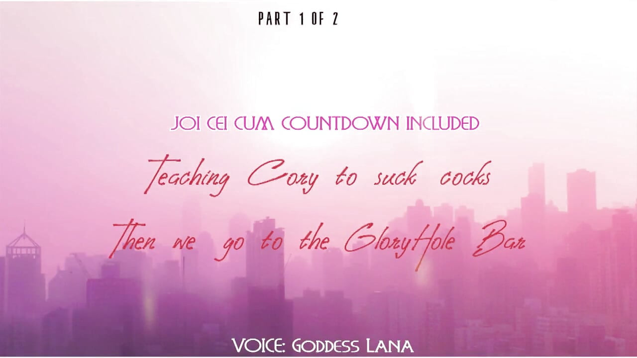 AUDIO ONLY - Cory beibringen, wie man schwänze lutscht und dann zum gloryhole gehen wir teil 1